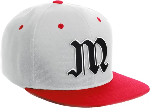 Vista 1482 de Daxton Gorra clásica con visera de billete plano con letras del alfabeto inglés antiguo de la A a la Z