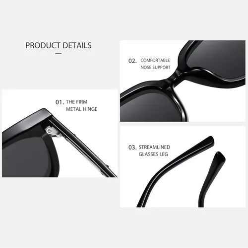 Vista 4 de Gafas de sol miopía para hombres y mujeres, gafas de miopía para distancia, gafas de sol con marco TR90