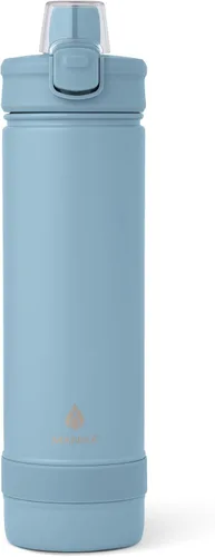 Vista 10 de Manna Botella de acero inoxidable con tapa de bloqueo a presión y boquilla para sorber - 16 onzas - Blazer Powder Coat