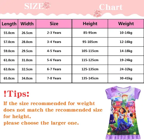 Vista 2 de Toddler Girls Gown Little Princess Girls Dresses Isabela Short Ruffles Sleeve Girls Clothes Round Neck Night Costume Dress