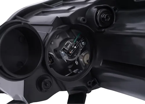 Vista 6 de Compatible con Hyundai Elantra Sedan 2011-2013 Conjunto de repuesto de faros delanteros, lámpara de repuesto de proyector halógeno, luz del lado