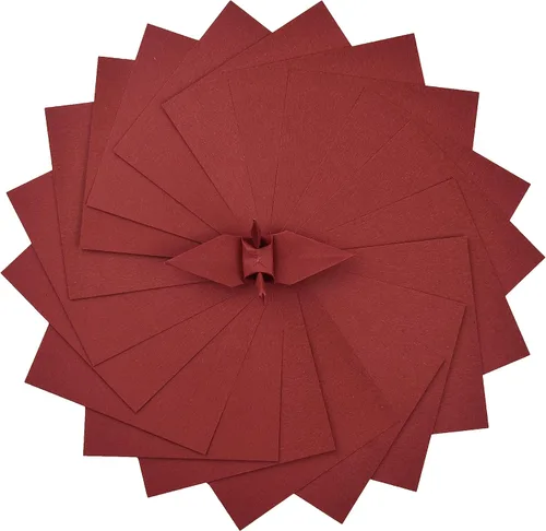 Vista 5 de Paquete de 100 hojas de papel de origami, doble cara, color marfil, 6 x 6 pulgadas, cuadrados de papel para plegar, manualidades de papel, grúa