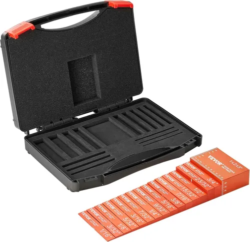 Vista 11 de VEVOR Bloques de configuración Herramientas de carpintería, juego de 16 piezas, juego de bloques de calibre de altura de precisión, con marcas