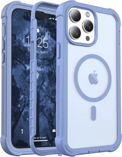 Vista 134 de jaroco - Funda magnética compatible con MagSafe para iPhone 11 de 6.1 pulgadas; protección de grado militar contra caídas, de doble capa