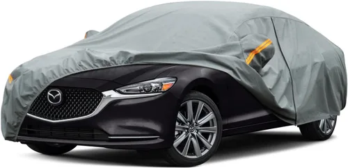 Vista 189 de Kayme Funda de Coche de Servicio Pesado Impermeable para Todo Tipo de Clima, Ajuste Personalizado para Tesla Model S, Cubierta Exterior Completa
