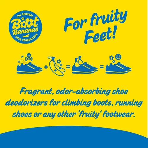 Vista 2 de Boot Bananas Desodorante original para zapatos Desodorizador de zapatos deportivos reutilizable y de larga duración, neutralizador de olores