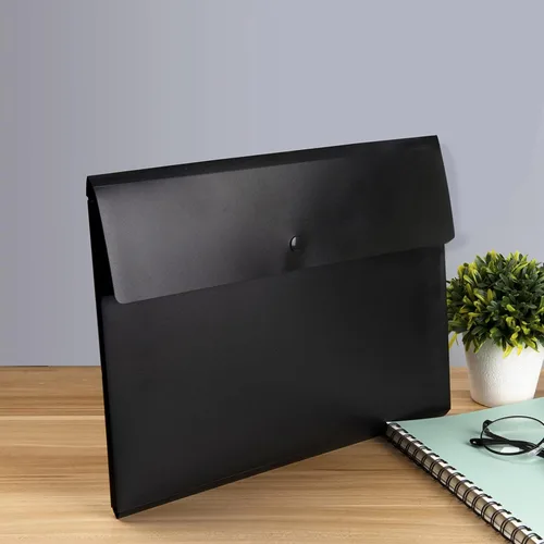 Vista 6 de VANRA - Archivador extensible de polietileno, tamaño A4, con botón