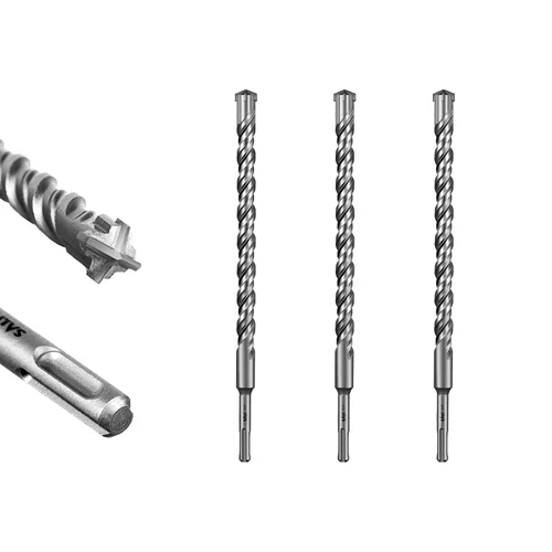 Vista 46 de SALI 10 brocas de martillo giratorio SDS Plus de 1/2 x 6 pulgadas, kit de broca para hormigón, material de carburo de doble rosca de tipo cruzado