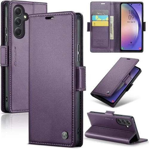 Vista 8 de Compatible con Samsung Galaxy A54 - Funda tipo cartera con bloqueo RFID, funda de piel con función atril para Samsung Galaxy A54 5G de 6.4 pulgadas