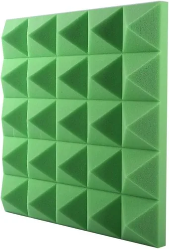 Vista 14 de Paneles de espuma acústica para pared, paquete de 12 almohadillas autoadhesivas a prueba de sonido, panel de absorción de sonido de alta densidad