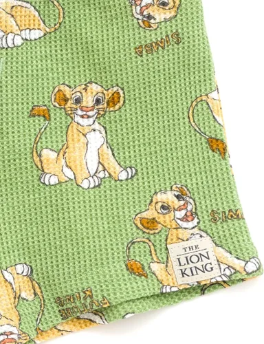 Vista 6 de Disney Mickey Mouse Rey León Donald Duck Simba Plutón - Conjunto de camiseta y pantalones cortos de punto gofre para recién nacidos hasta niños