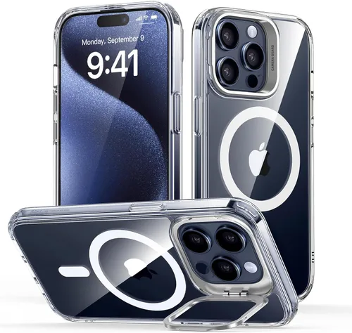 Vista 48 de ESR Funda para iPhone Air con soporte de almacenamiento, compatible con MagSafe, protección contra caídas de grado militar, funda magnética