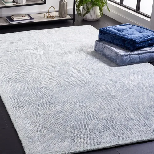 Vista 7 de SAFAVIEH Soho Collection Runner Rug - 8' Runner, Blue & Grey, Contemporary Design, Ideal for High Traffic Areas in Hallway, Bathroom & Kitchen
