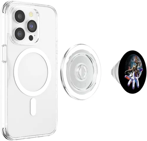 Vista 4 de Velociraptor Raptor Dinosaur PopSockets MagSafe PopGrip for iPhone