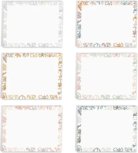 Vista 10 de Boho Crystal Magic Sticky Note Surtido / 4 x 3 pulgadas Blue Tan reposicionables Notas adhesivas / Juego de 6 almohadillas femeninas de sol y luna