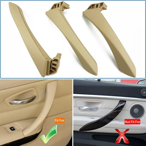 Vista 6 de Manija de Puerta de Coche para BMW Serie 3 E90 E91 2006-2012 Manijas de Puerta Interior Cubierta de Repuesto Conjunto de Manija de Puerta de Coche