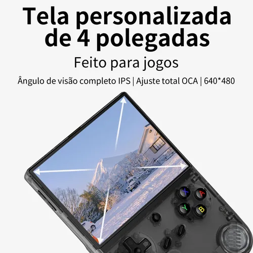 Vista 2 de RG40XX V Retro Handheld Game Console with Linux System 4''IPS Screen Built-in 64G Card Preloaded Games 4753+ RG 40XXV Portable Gaming Console Negro