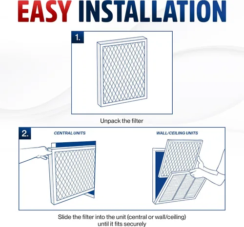 Vista 5 de Filtro de aire electrostático 10x20x1, MERV 8, lavable, reutilizable para estufa/aire acondicionado/HVAC, ahorro de energía, fácil de limpiar