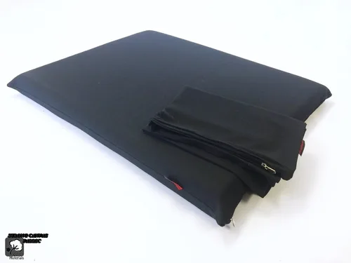 Vista 12 de Lujosa cama para perros de espuma viscoelástica con almohadilla sólida y funda interior impermeable y fundas externas para perros pequeños y Beige
