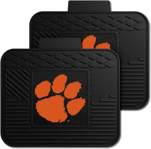 Vista 3 de Fanmats Clemson University Tigers Juego de 4 alfombrillas para automóvil, SUV, camionetas, protección para todo tipo de clima, diseño de depósito