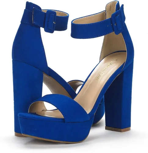 Vista 3 de DREAM PAIRS Hi-Lo - Sandalias de tacón alto y plataforma para mujer
