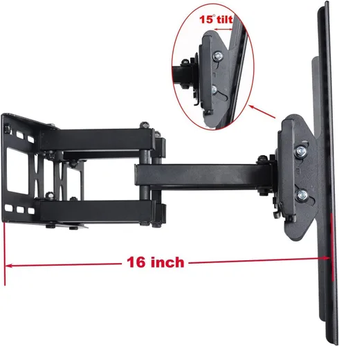 Vista 4 de VideoSecu Soporte de pared articulado de movimiento completo para Samsung UN50JU6500 UN50JU7100 UN55JU6500 UN55JU7100 UN60JU7090 UN60JU6500