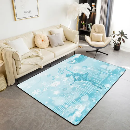 Vista 45 de jejeloiu Cute Mushroom Decor Rugs for Living Room Bedroom for Kids Boys Girls Area Rug 3x5 Botanical Plants Decorative Carpet Cartoon Mushrooms