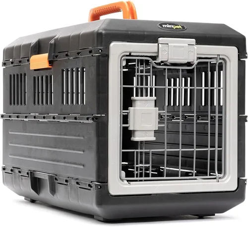 Vista 8 de Transportador de mascotas con almohadilla, 21.5 pulgadas de largo x 12 pulgadas de ancho x 14 pulgadas de alto, kit de viaje plegable para gatos