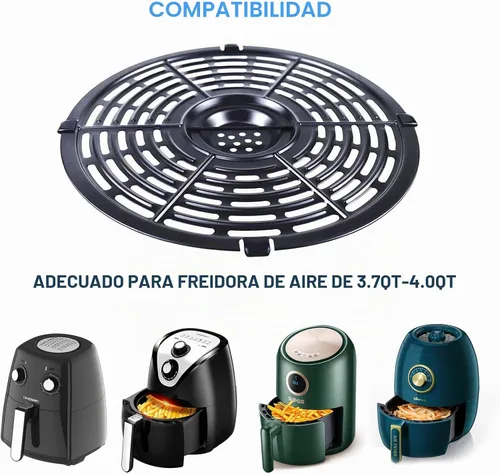 Vista 3 de Placa de repuesto para freidora de aire para freidora de aire PowerXL Gowise de 3.7 cuartos de galón, sartén para freidora de aire mejorada
