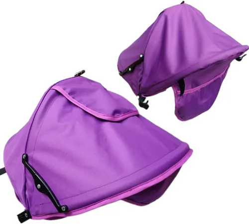 Vista 8 de Toldo de verano para cochecitos de bebé, parasol UPF50+ para cochecito de bebé, protección UV, visera solar para niños pequeños, persianas opacas
