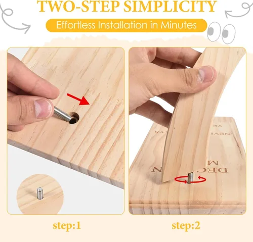 Vista 3 de Decision Maker - Péndulo magnético de madera para mesa de 7.9 x 3.9 x 5.1 pulgadas, respuesta oscilante para trastorno de dificultad
