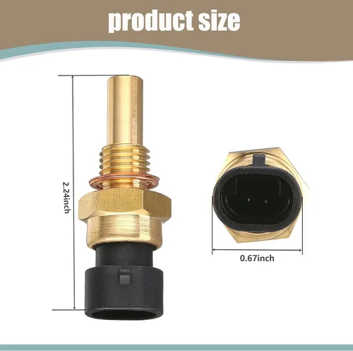 Vista 2 de Pack-1 Sensor de temperatura ECT para automóvil, reemplazo de sensor de temperatura de motor de metal resistente al agua, OEM #15404280 12191170