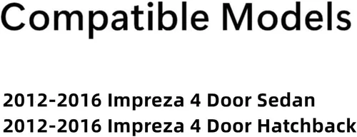 Vista 2 de Vidrio de la puerta delantera del lado derecho del pasajero compatible con modelos Subaru Impreza 2012-2016