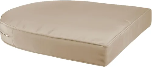 Vista 5 de Jeco Silla de mimbre con cojín bronceado, juego de 2, blanco/W00206