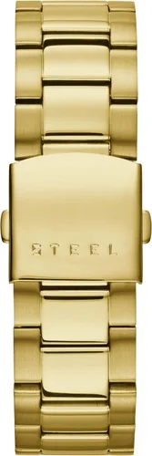Vista 3 de Guess Reloj clásico de los hombres de la esfera de oro W0668G4