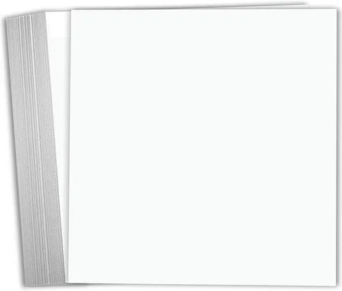 Vista 9 de Hamilco Papel de cartulina blanca para álbumes de recortes, 12 x 12 pulgadas, cartulina de 65 libras, paquete de 50 (brillante)