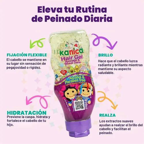 Vista 8 de KANICA Gel con aguacate y germen de trigo. Sin parabenos ni alcohol