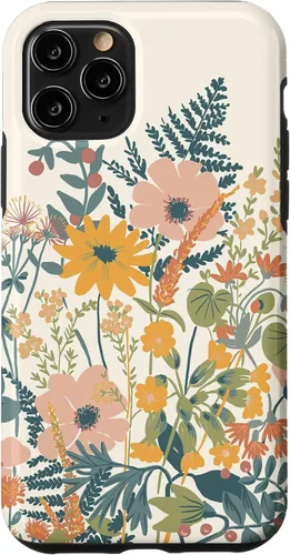 Vista 27 de iPhone 16 Cute Summer Wildflowers Pattern Design Floral Case