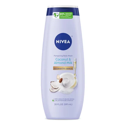 Vista 20 de NIVEA Delicado jabón corporal Orchid and Amber con suero nutritivo, botella de 20 onzas líquidas