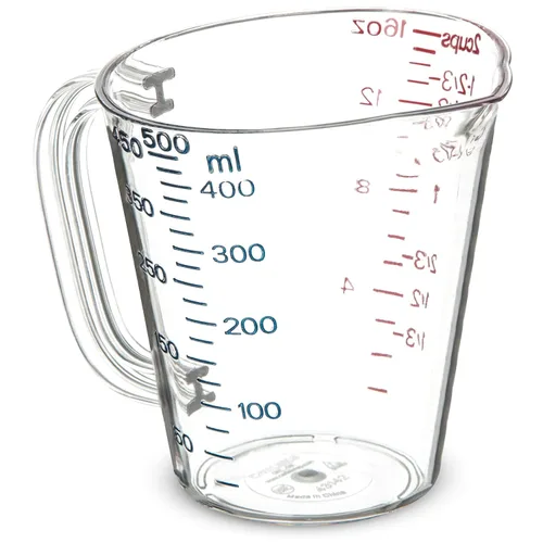 Vista 8 de Carlisle FoodService Products 4314507 Taza medidora de plástico comercial, 1 galón, transparente