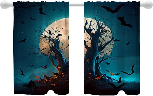 Vista 20 de Shrahala Cortinas republicanas de elefante americano para ventanas de cocina, paneles de cortina de ventana de poliéster multicapa con rayas rojas
