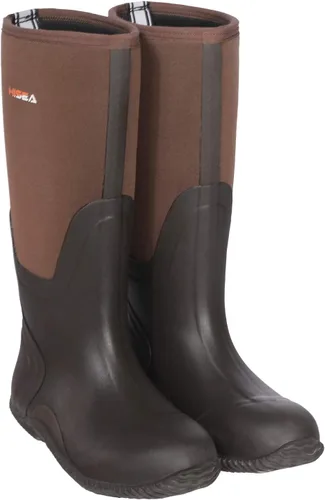 Vista 10 de HISEA Botas de lluvia para hombre, impermeables, duraderas, con aislamiento de goma de neopreno de 0.197 pulgadas, botas al aire libre para barro