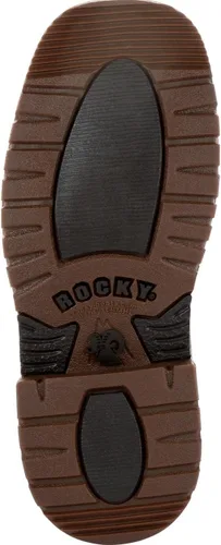 Vista 2 de Rocky Botas Ride FLX Western para niños, Marrón, talla única