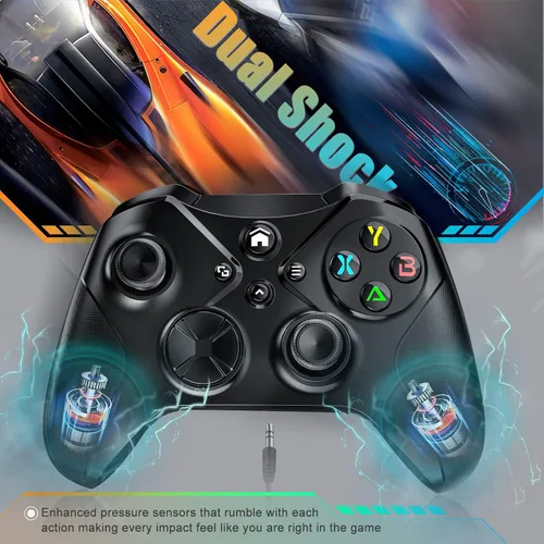 Vista 4 de Gamrombo Wireless Controller for Xbox One, PC Game Controller Support BluetoothWIFIWired Connection Compatible with Microsoft Xbox OneXbox One