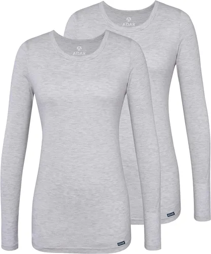Vista 9 de Adar Underscrubs - Camiseta de manga larga para mujer, 2 unidades Azul marino
