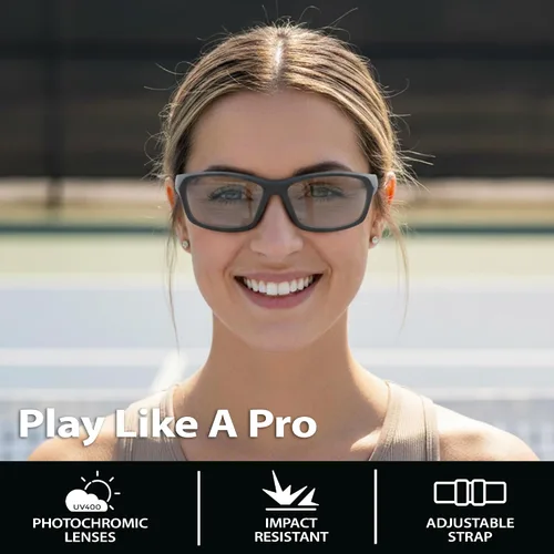 Vista 3 de BLUE CUT Sports Protection Goggles, Photochromic Lenses Safety Glasses for Basketball, Pickleball and Outdoor Sports