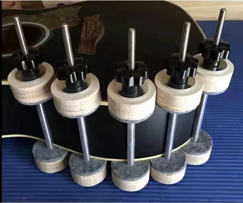 Vista 2 de Luthier Tools - Juego de 5 herramientas Luthier para reparación de grietas, herramientas de fabricación de guitarra, apertura máxima de 7 pulgadas