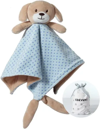 Vista 33 de CREVENT Mantas de bebé suaves y acogedoras para niños y niñas + manta de seguridad, juego con una bolsa de regalo esenciales para recién nacidos Gris