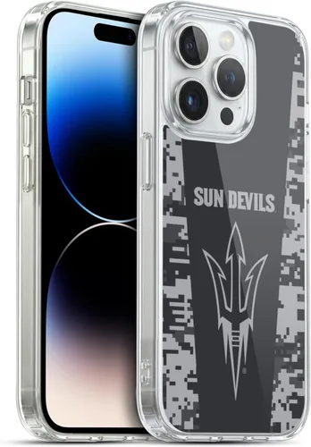 Vista 136 de Head Case Designs Funda de gel ASU Camou con licencia oficial de la Universidad Estatal de Arizona [protección de grado militar] compatible