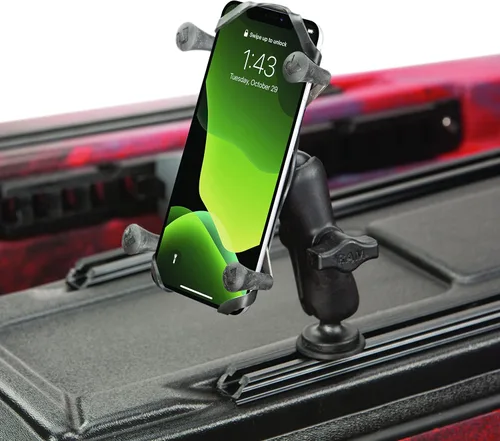 Vista 2 de RAM Mounts RAP-HOL-UN7B-201U X-Grip - Soporte para teléfono con brazo de doble zócalo compuesto (Mediano), compatible con componentes de bola RAM B